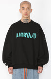 アジョバイアジョ（AJOBYAJO) Oversized Logo Sweatshirt [Black]