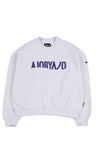 アジョバイアジョ（AJOBYAJO) Oversized Logo Sweatshirt [Light Grey]