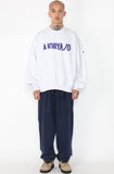 アジョバイアジョ（AJOBYAJO) Oversized Logo Sweatshirt [Light Grey]