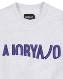 アジョバイアジョ（AJOBYAJO) Oversized Logo Sweatshirt [Light Grey]