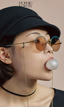 DOUBLE LOVERS ★ BUBBLEGUM サングラス ダブルラバーズ（DOUBLE LOVERS）BUBBLEGUM (Gold blue