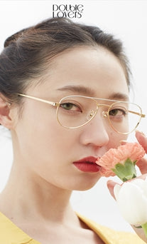 ダブルラバーズ（DOUBLE LOVERS）CARDIGAN (Gold Mint Optical)