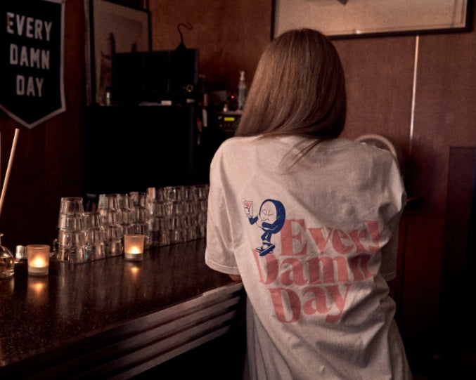 ダブルラバーズ（DOUBLE LOVERS）DLS X KOMPAKT RECORD BAR T-SHIRT