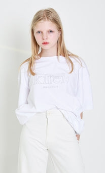 Odd Studio (オッドスタジオ)　Odd Studio Kirei Scotch T-Shirt - WHITE