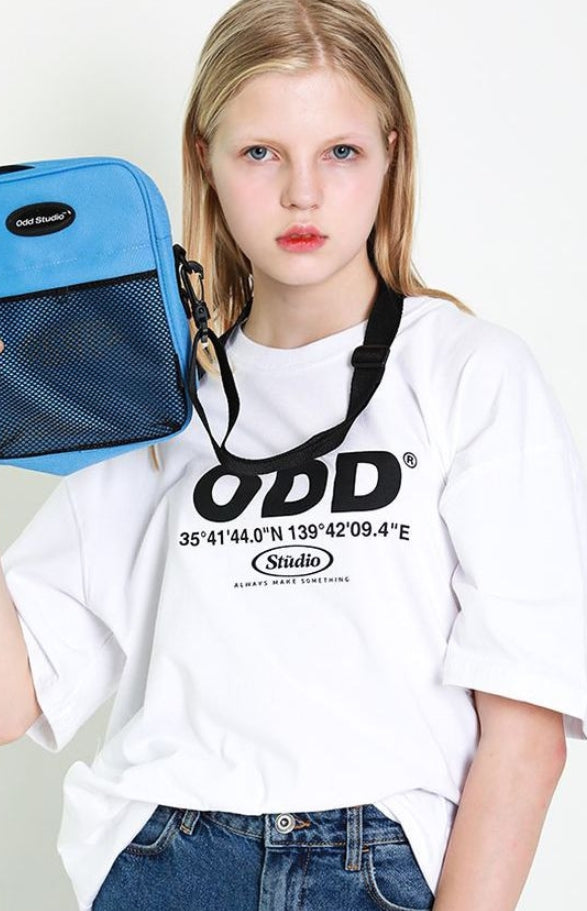 Odd Studio (オッドスタジオ)　Odd Studio Coordinated T-shirt - WHITE