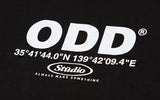 Odd Studio (オッドスタジオ)　Odd Studio Coordinated T-shirt - BLACK