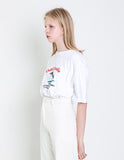 Odd Studio (オッドスタジオ)　Odd Studio Grampus T-shirt - WHITE