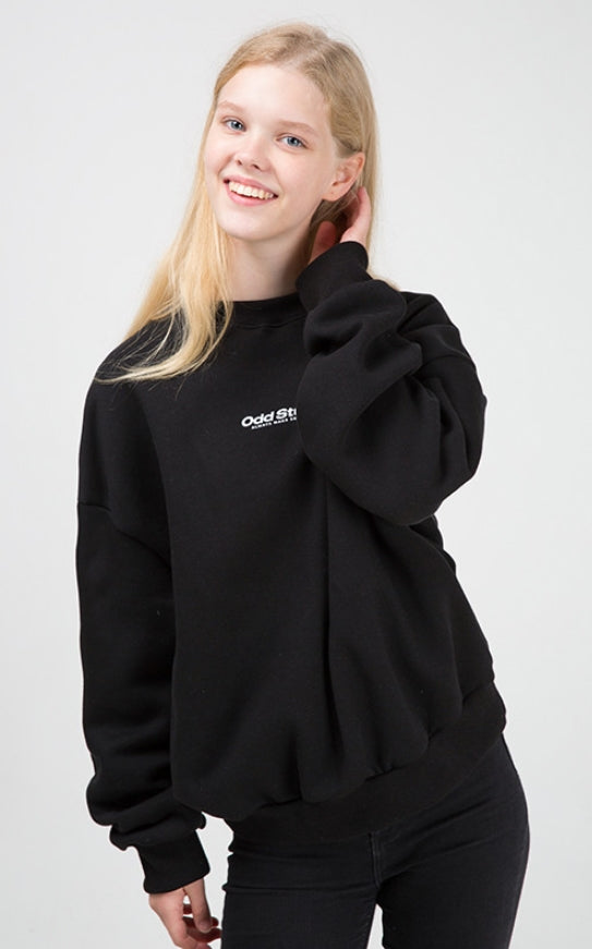 Odd Studio (オッドスタジオ)　Odd Studio Wave Sweat shirt - BLACK