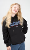 Odd Studio (オッドスタジオ)　ODD STUDIO ODSO LOGO LOOSE FIT HOOD SHIRT - BLACK
