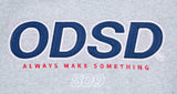 Odd Studio (オッドスタジオ)　ODD STUDIO ODSO LOGO LOOSE FIT HOOD SHIRT - GRAY