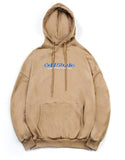 Odd Studio (オッドスタジオ)　ODD STUDIO STANDARD LOGO LOOSE FIT HOOD SHIRT - BROWN