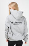 Odd Studio (オッドスタジオ)　ODD STUDIO STANDARD LOGO ZIP-UP LOOSE FIT HOOD SHIRT - 3Color