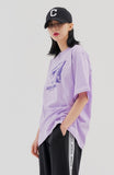 Odd Studio (オッドスタジオ)　ODD STUDIO FACE T-SHIRT - PURPLE
