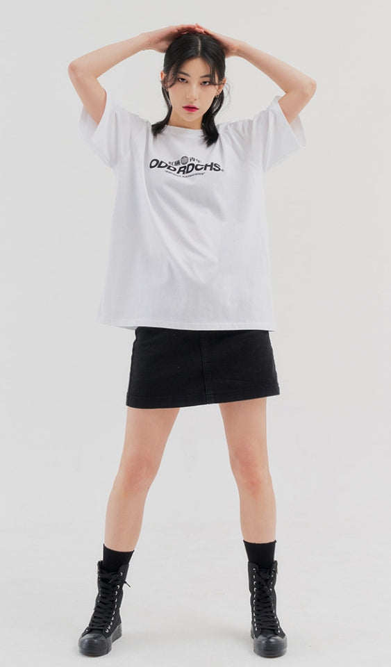 Odd Studio (オッドスタジオ)　ODD RDCHS LOGO T-SHIRT - WHITE