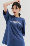 Odd Studio (オッドスタジオ)　ODD RDCHS LOGO T-SHIRT - DUST BLUE