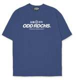 Odd Studio (オッドスタジオ)　ODD RDCHS LOGO T-SHIRT - DUST BLUE