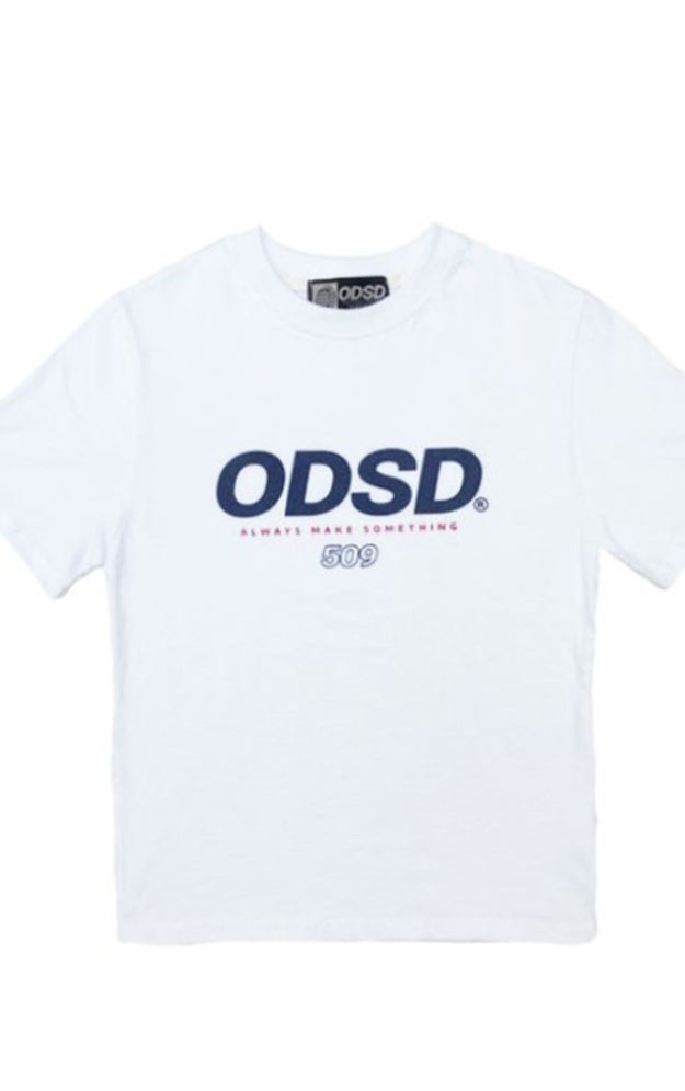 Odd Studio (オッドスタジオ)　Odd Studio ODSD LOGO SLIM-FIT T-shirt - WHITE
