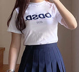 Odd Studio (オッドスタジオ)　Odd Studio ODSD LOGO SLIM-FIT T-shirt - WHITE