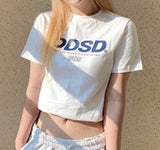 Odd Studio (オッドスタジオ)　Odd Studio ODSD LOGO SLIM-FIT T-shirt - WHITE