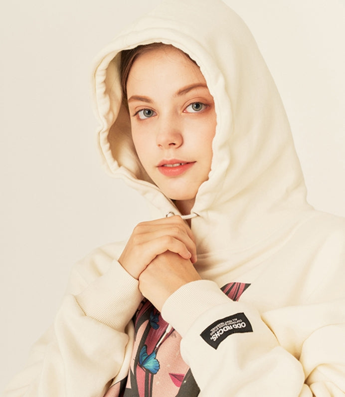 Odd Studio (オッドスタジオ)　CRYING LOOSE-FIT HOOD - CREAM