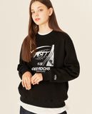 Odd Studio (オッドスタジオ)　FACE LOOSE-FIT SEWAT SHIRTS - BLACK