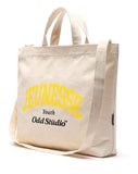 Odd Studio (オッドスタジオ)　JEUNESSE × ODD STUDIO COLLABORATION LOGO ECO CROSS BAG - WHITE / YELLOW