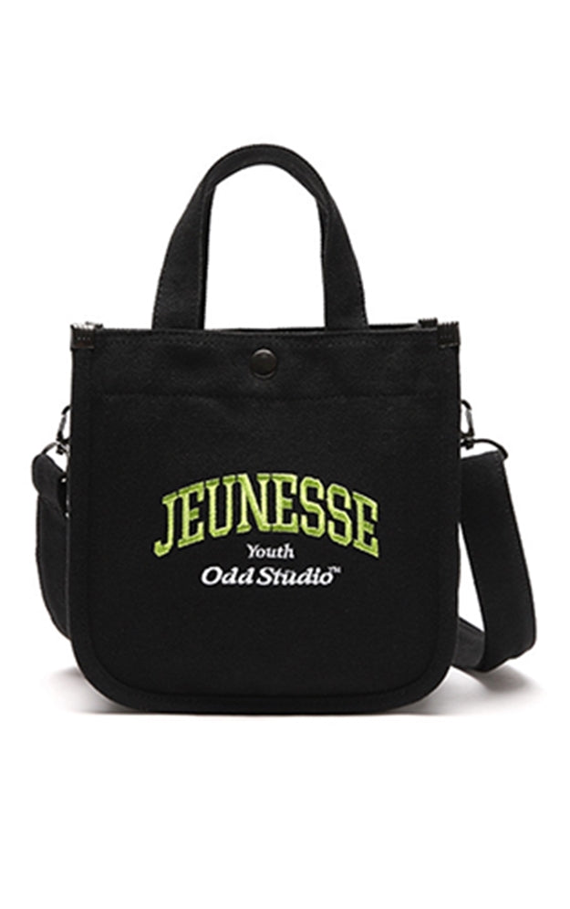 Odd Studio (オッドスタジオ)　JEUNESSE × ODD STUDIO COLLABORATION MINI TOTE BAG - BLACK / GREEN