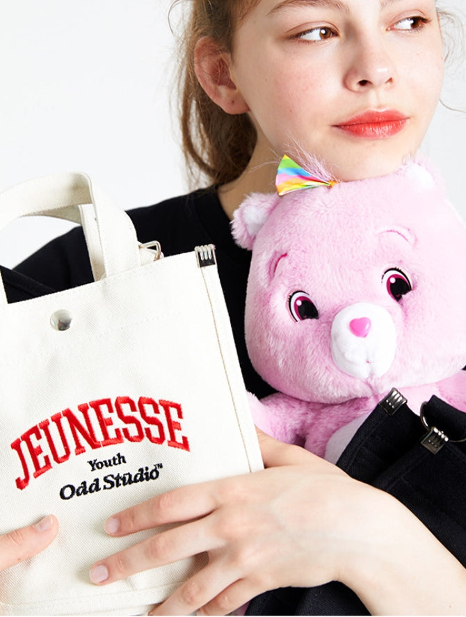 Odd Studio (오드 스튜디오) JEUNESSE × ODD STUDIO 콜라보레이션 미니 토트백 - WHITE / BLACK