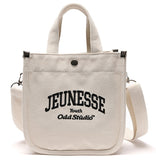Odd Studio (オッドスタジオ)　JEUNESSE × ODD STUDIO COLLABORATION MINI TOTE BAG - WHITE / BLACK