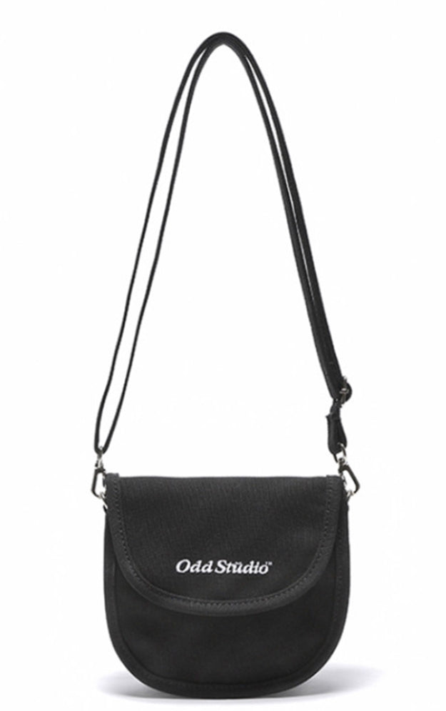 Odd Studio (オッドスタジオ)　MINI ROUND CROSS BAG - BLACK
