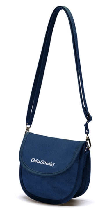 Odd Studio (オッドスタジオ)　MINI ROUND CROSS BAG - DENIM BLUE
