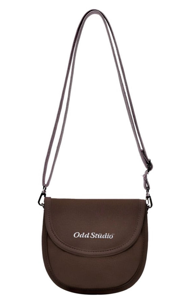 Odd Studio (オッドスタジオ)　MINI ROUND CROSS BAG - BROWN