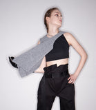 レイブレス(LABELESS)    KNIT PANEL CROP TOP