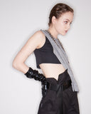 レイブレス(LABELESS)    KNIT PANEL CROP TOP