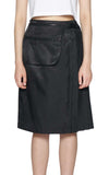 レイブレス(LABELESS)   BUCKLED PLEATED POCKET SKIRT