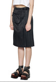 レイブレス(LABELESS)   BUCKLED PLEATED POCKET SKIRT