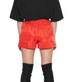 レイブレス(LABELESS)  RED SIGNATURE LEATHER LABEL NYLON SHORTS