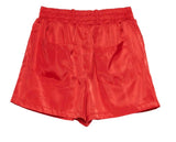 レイブレス(LABELESS)  RED SIGNATURE LEATHER LABEL NYLON SHORTS