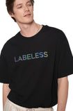 レイブレス(LABELESS)   BLACK AURORA LOGO T-SHIRT