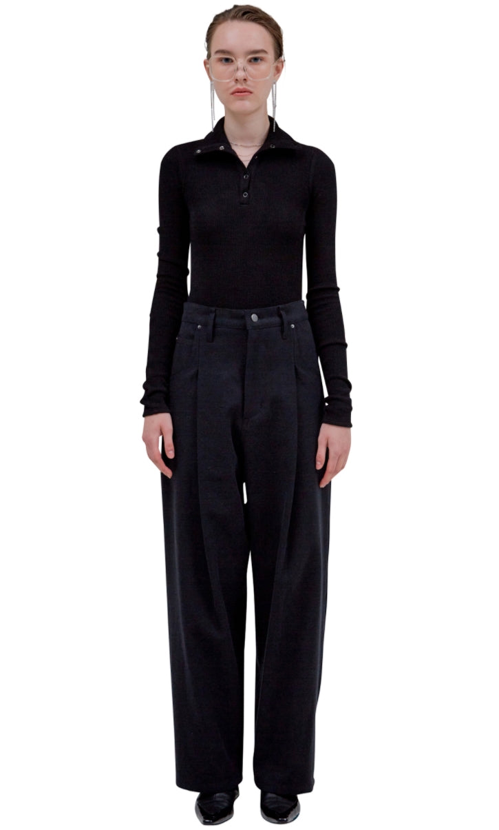 レイブレス(LABELESS) DENIM WIDE PANTS