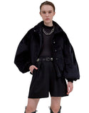 レイブレス(LABELESS)   BLACK VELVET PUFFED SLEEVE JACKET