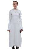レイブレス(LABELESS)  WHITE LONG KNIT DRESS