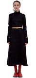 レイブレス(LABELESS)  BLACK LONG KNIT DRESS