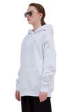 レイブレス(LABELESS)  WHITE EMBROIDERY COMMA HOODIE