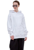 レイブレス(LABELESS)  WHITE EMBROIDERY COMMA HOODIE