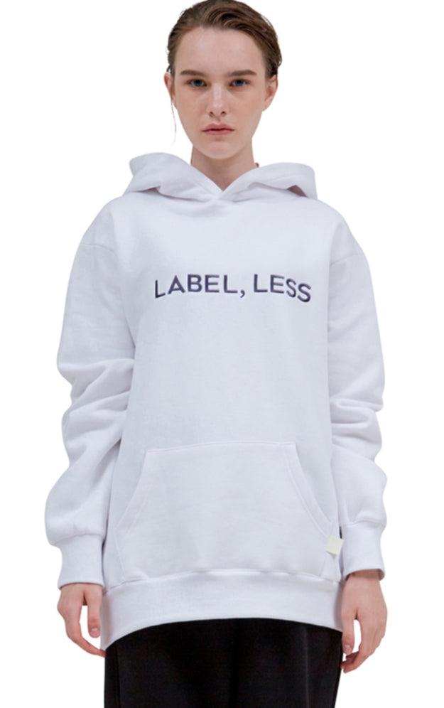レイブレス(LABELESS)  WHITE LABEL,LESS HOODIE (DARK GREY)