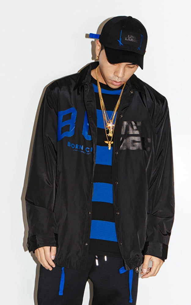 ボーンチャンプス(BORN CHAMPS)　SPLIT COACH JACKET BLACK CEPCMCJ01BK