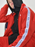 ボーンチャンプス(BORN CHAMPS)　BC LOGO TRACK TOP RED CERCMJK01RE