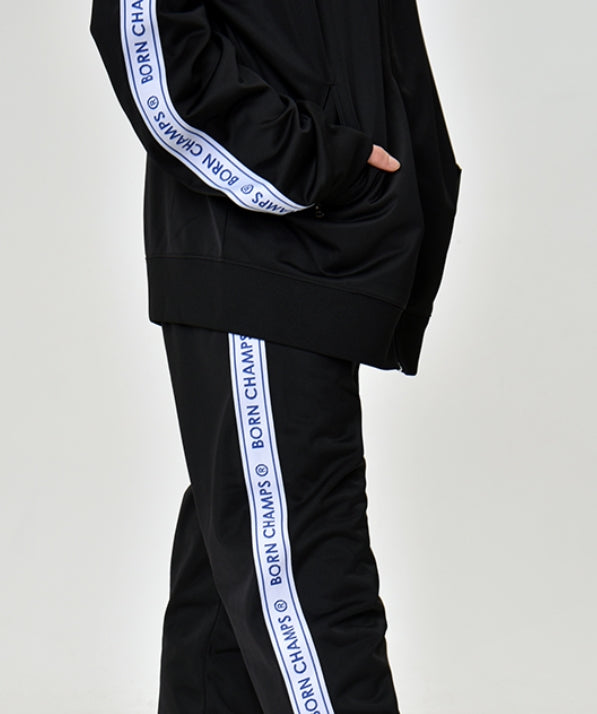 ボーンチャンプス(BORN CHAMPS)　BC LOGO TRACK TOP BLACK CERCMJK01BK