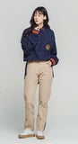 ロマンティッククラウン(ROMANTIC CROWN)   STRIPED CUFFS SHIRT_NAVY